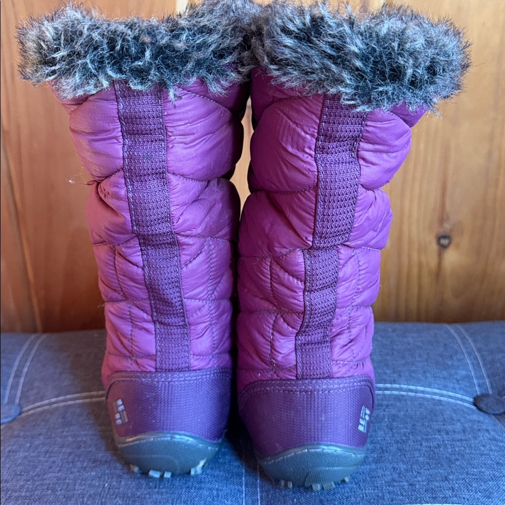 703 Columbia Quilted Insulated Purple Winter Boots with Faux Fur Cuffs - Picture 7 of 16